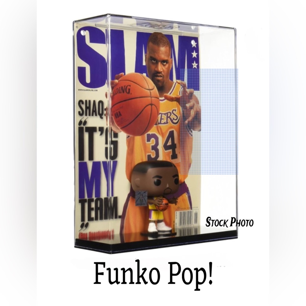 FUNKO POP! NBA Cover SLAM Shaquille O’Neal, Magazine Cover & Funko‎ Figure